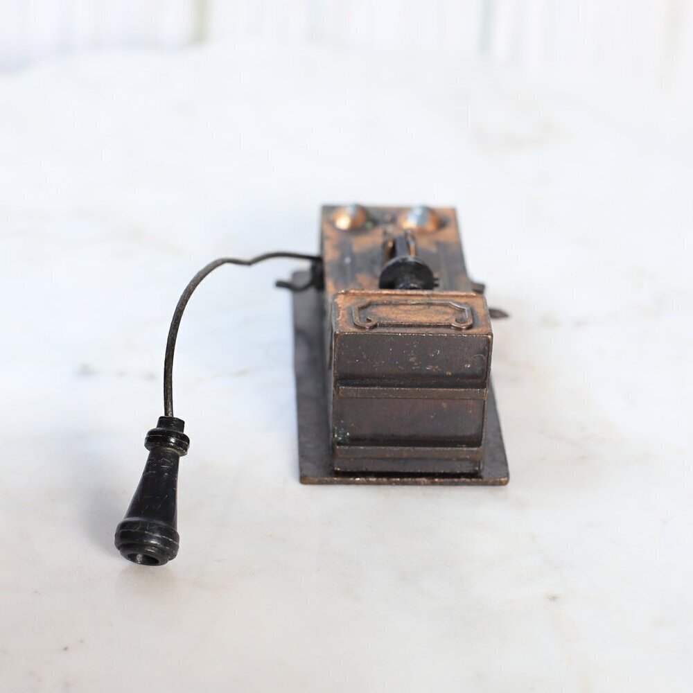 Vintage 1976 Durham Industries Die Cast Metal Miniature Telephone - Picture 6 of 9